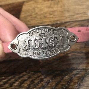 Juicy Couture vintage pink adjustable bracelet